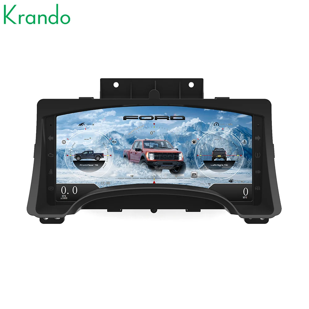 

Krando 12.3'' Linux Car Digital Cluster For Ford Raptor 2009 - 2012 LCD Dashboard Panel Virtual Instrument CockPit Speedometer