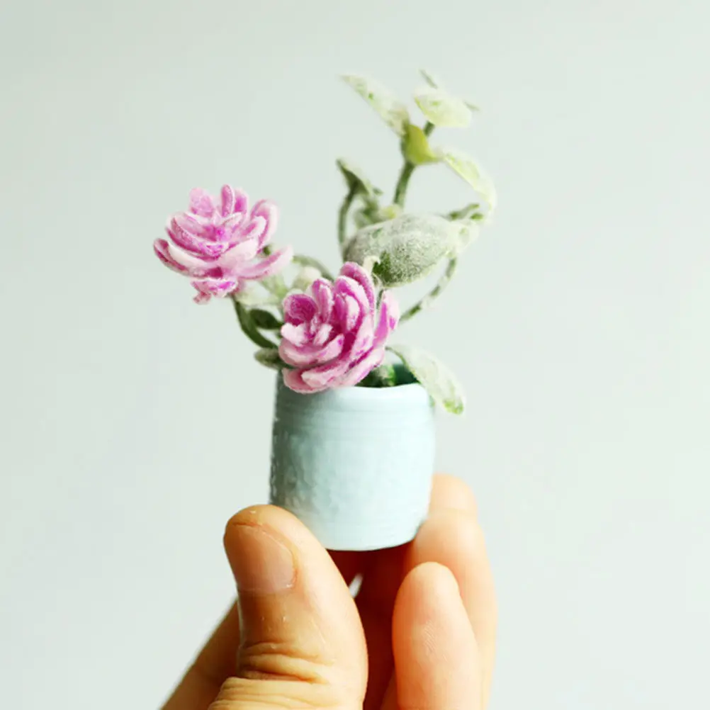 

2Pcs Mini House Decoration Miniature Bonsai Decor Mini House Accessories Tiny Bonsai Decor Design for Miniature