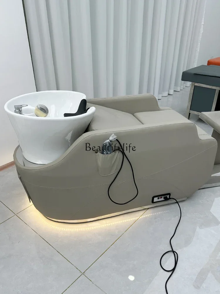 Hair Salon Intelligent Electric Massage Shampoo Bed Automatic Shampoo and Massage Integrated Bed