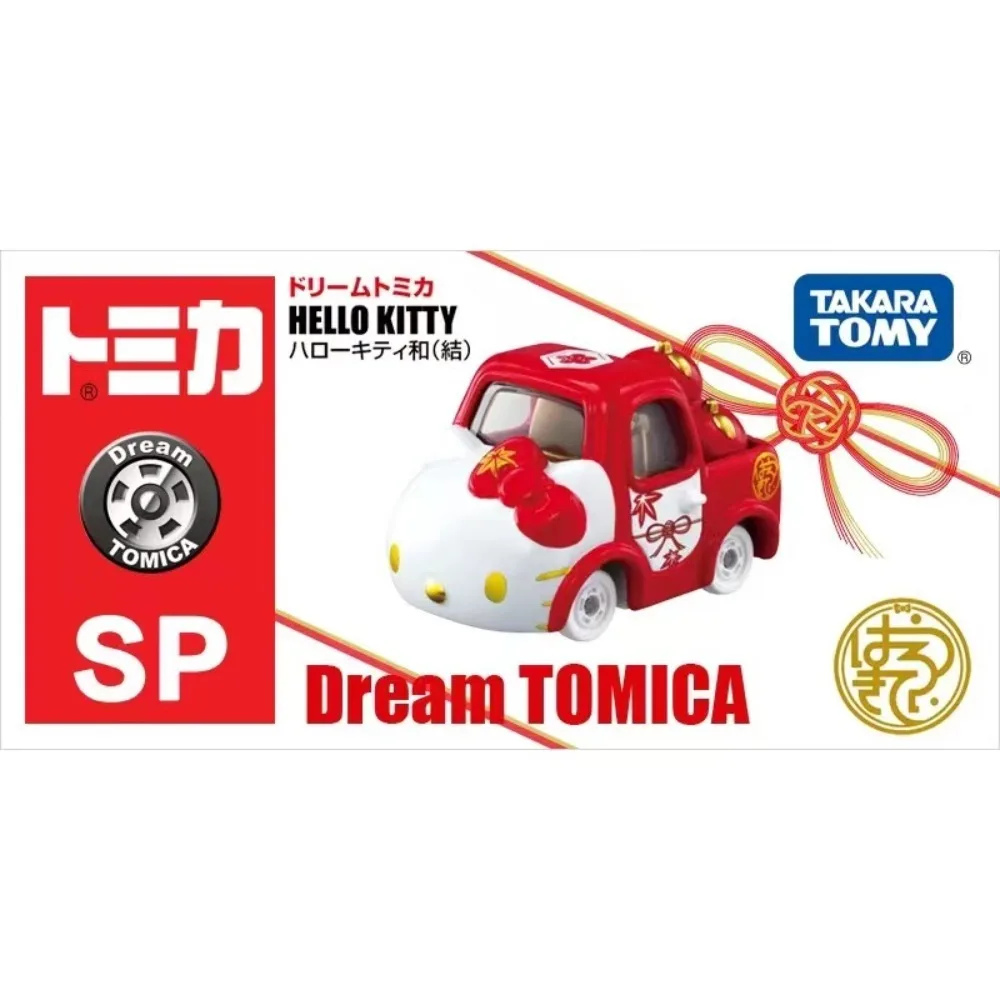 Tomica AKARA TOMY Hello Kitty My Melody Pink Alloy Car Model Classic Car 1:60 Scale Model Decoration Girl Toy Gift