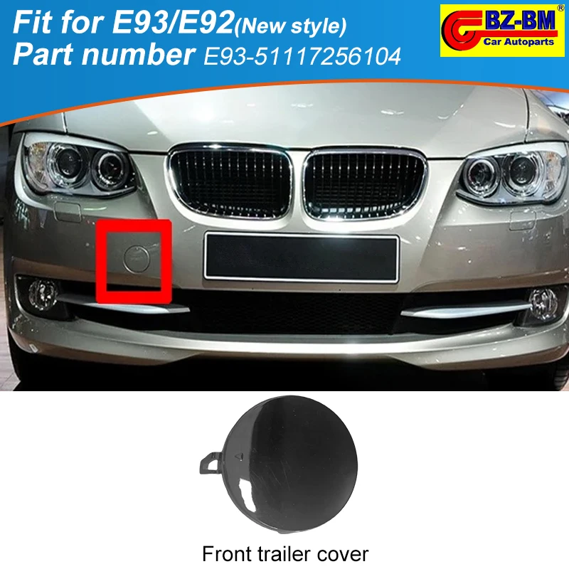 Front Rear Bumper Trailer Tow Eye Hook Cap Cover for BMW E93 E92 M3 M SPORT 51117256104 51117187956 51118044666 51118035799