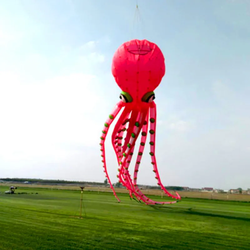 free shipping 26m big octopus kite pendant pipas voadoras coloridas drachen fliegen kinder new kites giant kite gel blaster fun