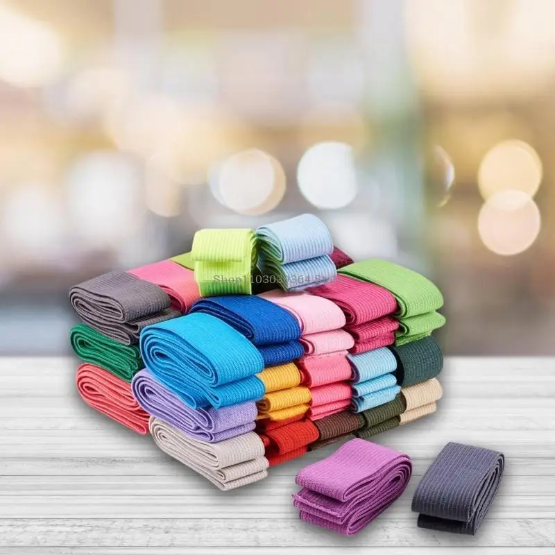 

Pack Of 20 Colorful Elastic Bands 25mm Wide For Sewing And DIY Crafts Perfect For Handmade Projects