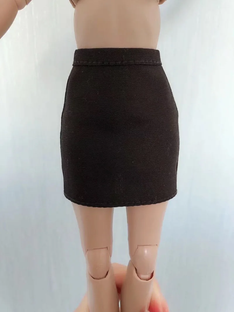 1/6 Female One-step Skirt High Waist Tight Sexy Hot Girl Bag Hip Skirt Side Slit Mini Skirt for 12 inch Action Figure Body Model