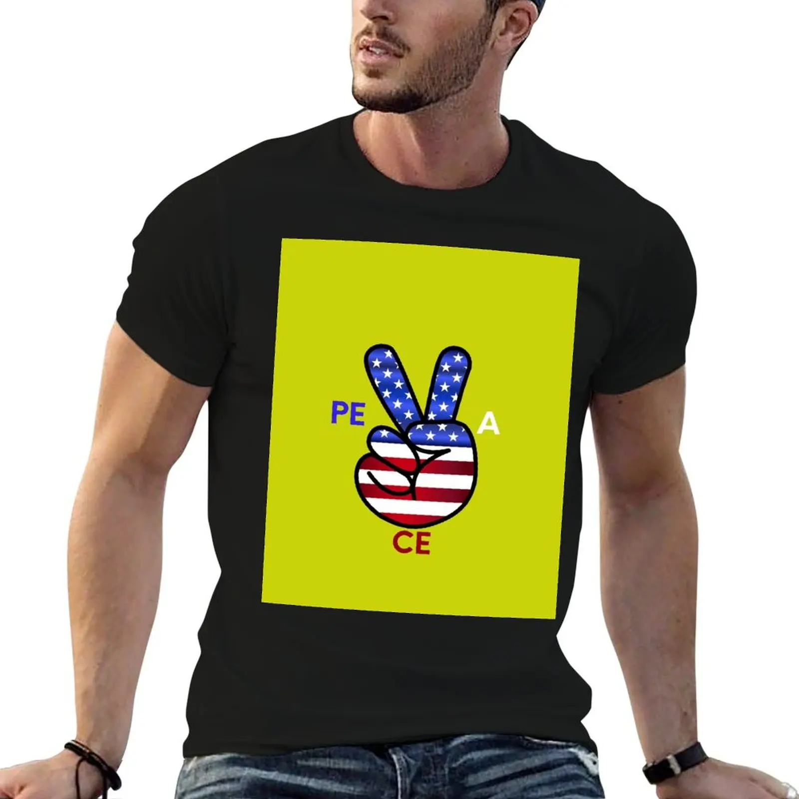 4 de julio lacrosse América bandera de EE. UU. Camiseta para hombre camisetas con estampados camisetas de hombre Camiseta de algodón