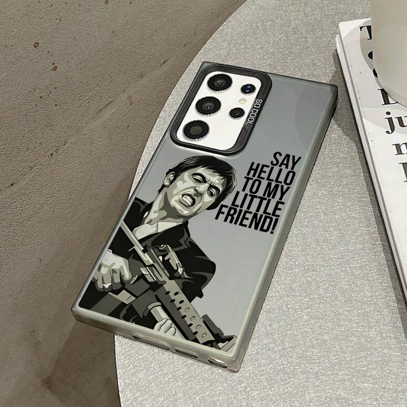 GUN Movie Men Phone Case For Samsung S26 S25 S24 A57 A56 A37 A36 A17 A16 A07 M56 Ultra Plus Laser PC+TPU Cases Cover-S645P1