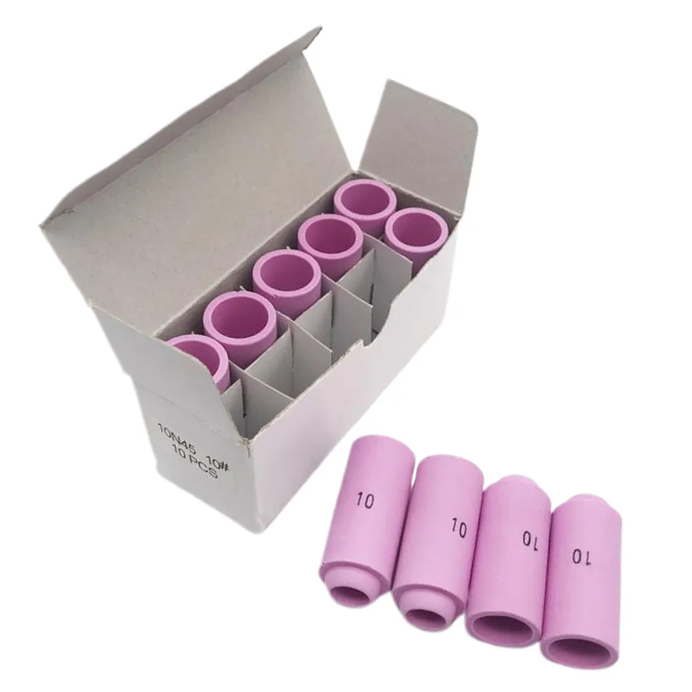 10Pcs Argon Arc Welding Nozzle Reliable Performance Ceramic Design for Professional Use in High Demand Welding Tasks
