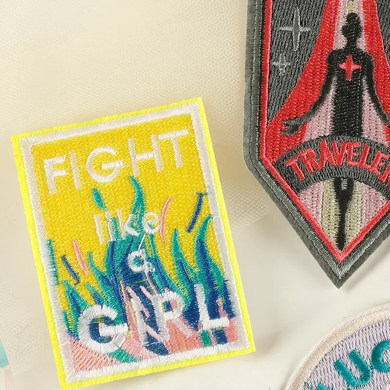 Cartoon Embroidery Patch NOT SO COMMON Iron on Patches Fusible Stickers for Clothes Ironing Chest Badges Bags Hats Accessories