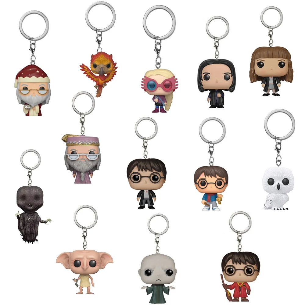 Nuevo Llavero de Juguete de Bolsillo Pop de Hermione Granger, Dobby, Dumbledore, Malfoy, Ginny, Ron, Hedwig, Snape, Voldemort, Luna