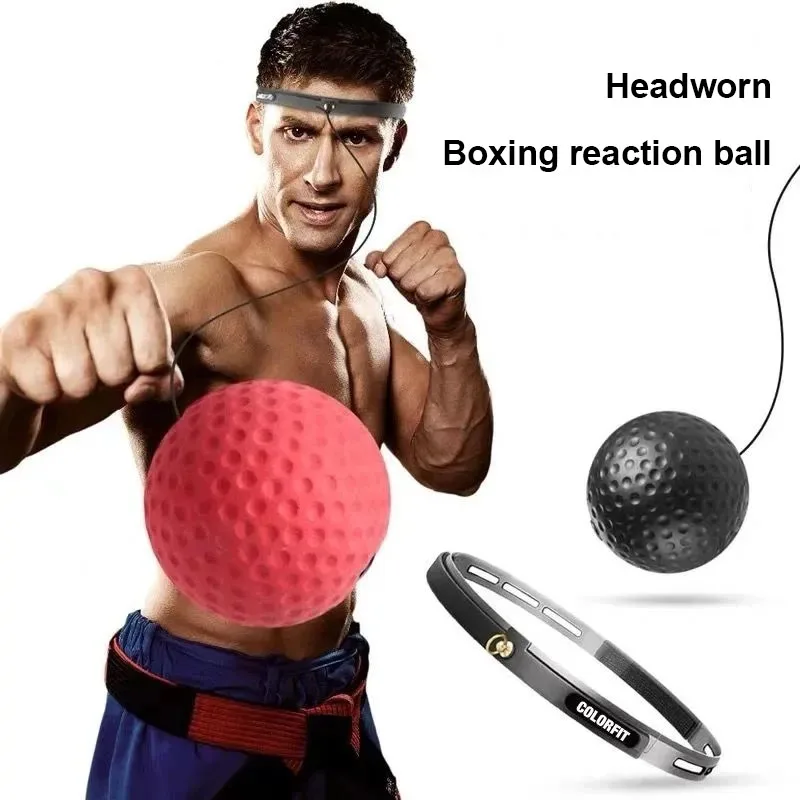 1pcs Headworn boxing reaction speed ball MMA Sanda Raising Reaction Hand Eye Training Gym Muay Thai Fitness Exercise Accessories