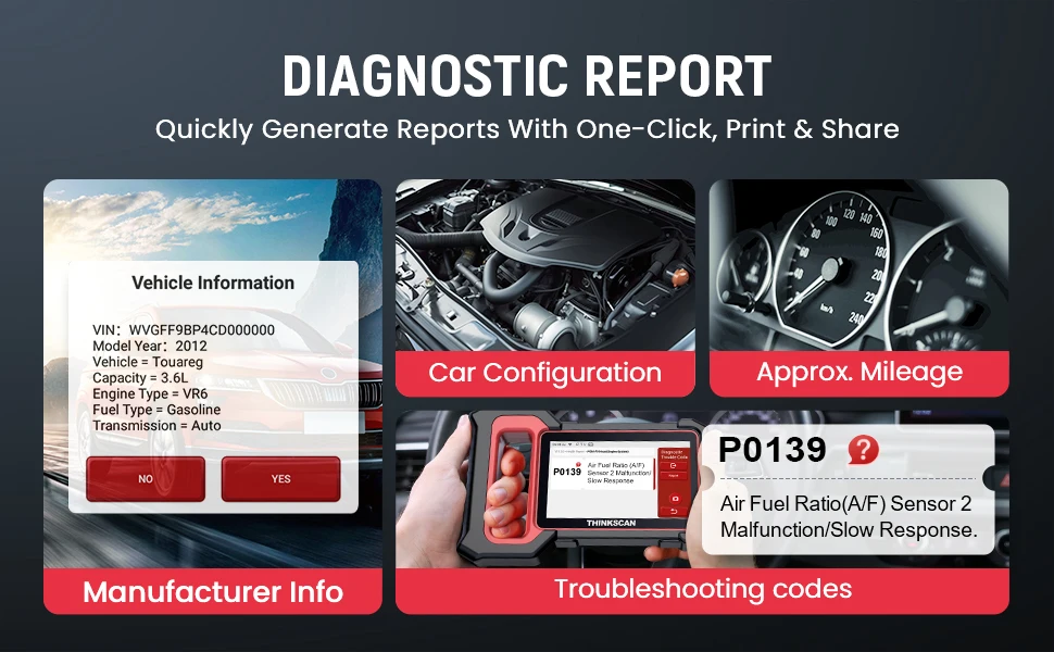 THINKSCAN PLUS S4/S6/S7 OBD2 Car Diagnostic Tools Multi System Scan ABS SRS ECM TCM BCM IC AC Reset Code Reader Auto Scanner
