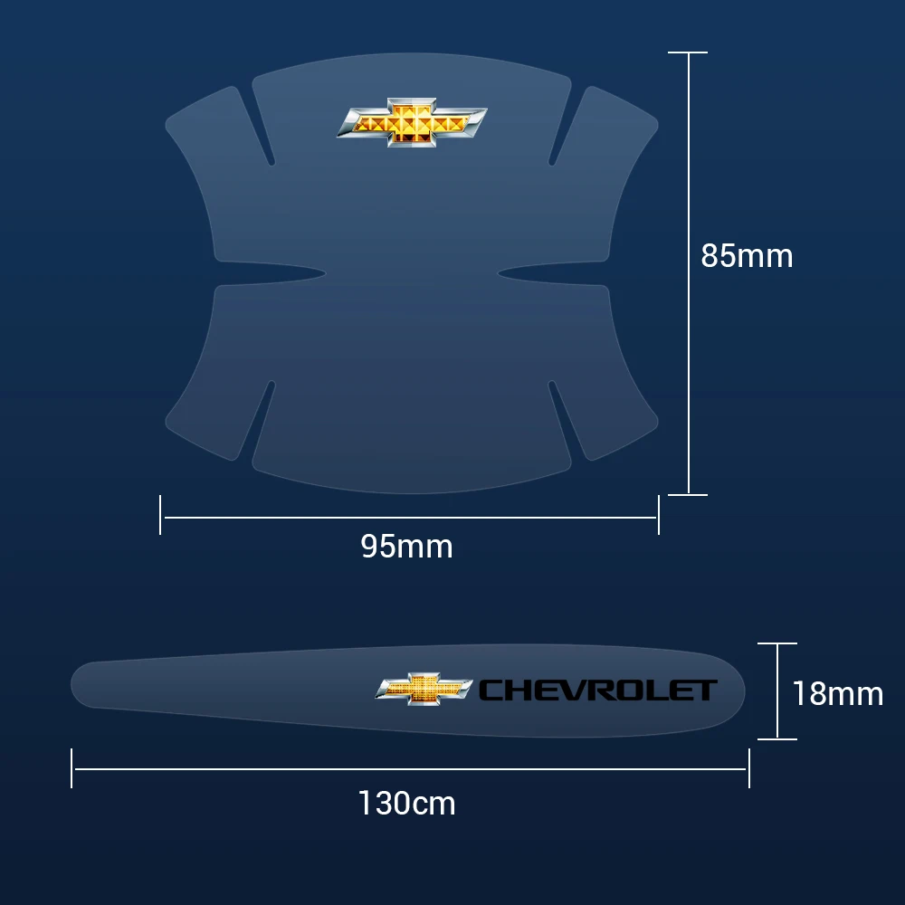 4/8 個車のドアアンチスクラッチ保護フィルムハンドルボウルバッジステッカー装飾シボレーキャプティバクルーズシルバラードスパークモンツァ