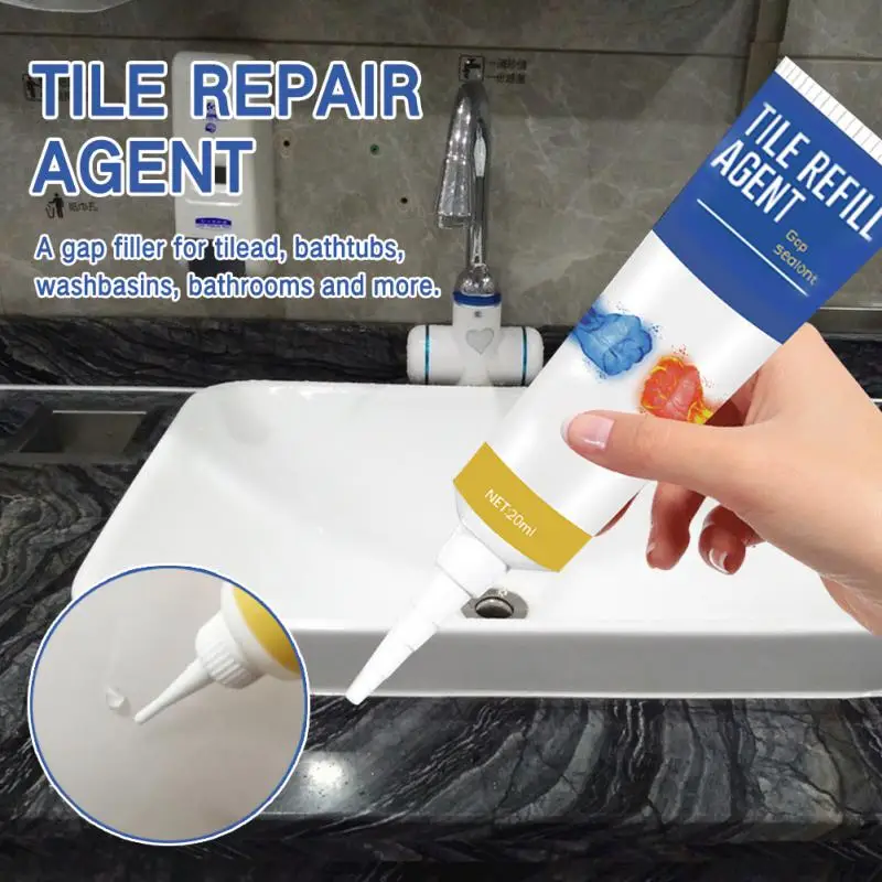 Tile Gap Repair Agent Waterproof White Tile Refill Grout Pen Mouldproof Filling Agents Wall Porcelain Bathroom Paint Cleaner