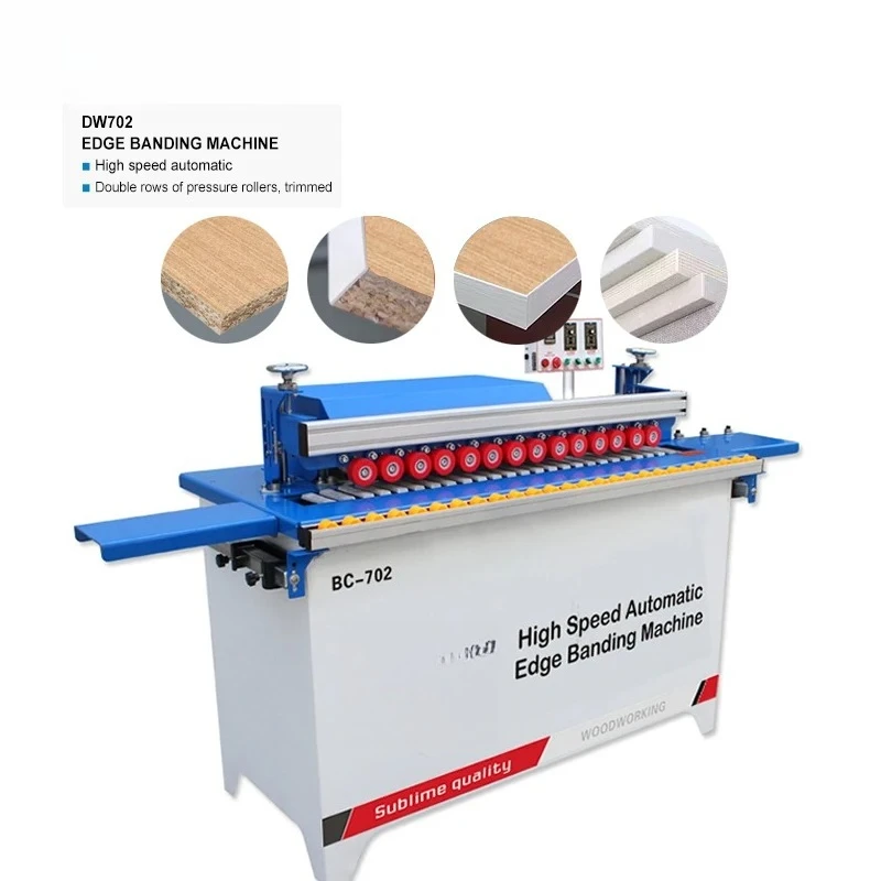 Factory Direct Small Auto Feed MDF Edge Banding Machine Portable Bander Glue with Bearing and Motor for Plywood Production