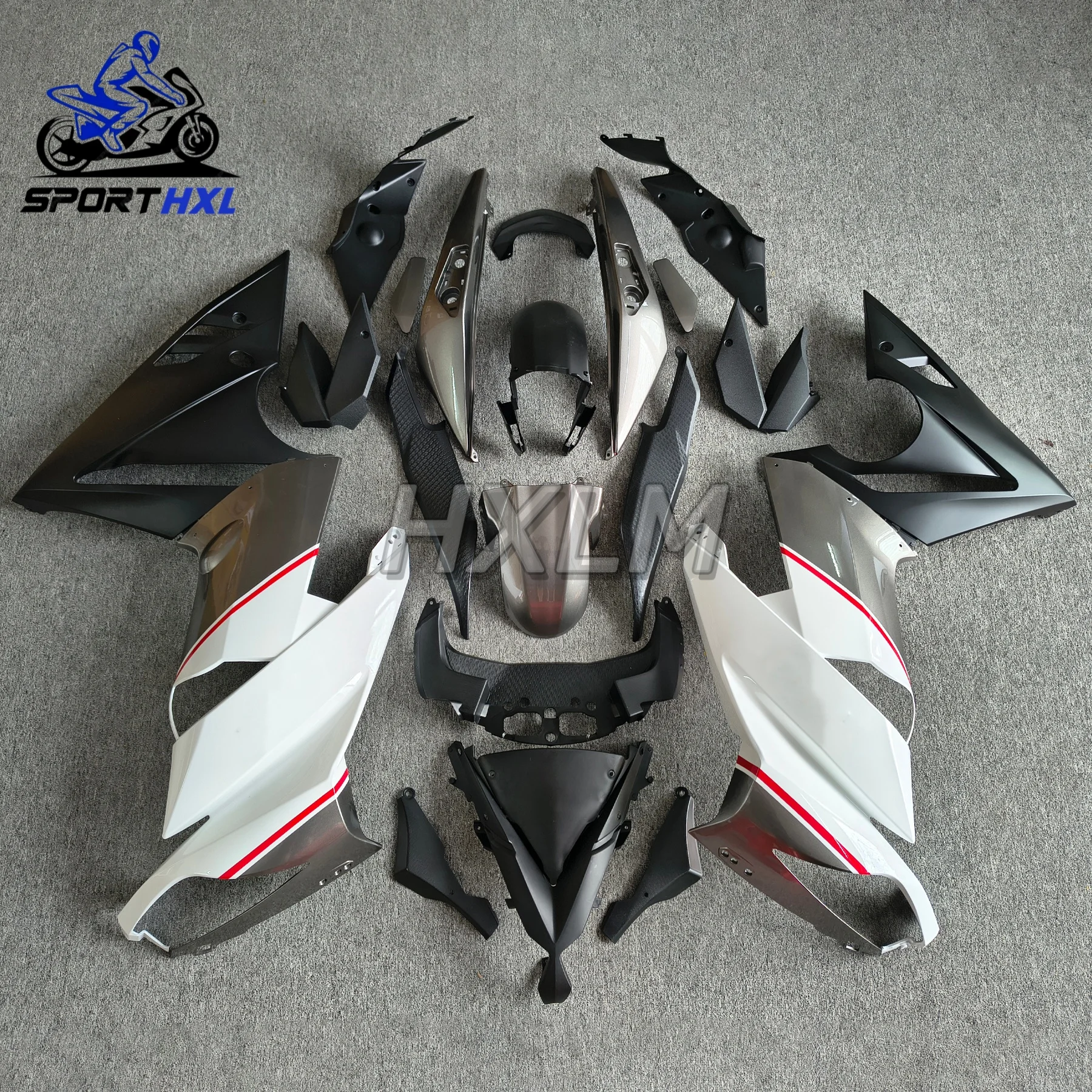 Plastic Fairings For NINJA 650R 2009 - 2011 White Black Fairings ER6F 2010 Abs Fairing For Kawasaki ER-6F 09 10 11
