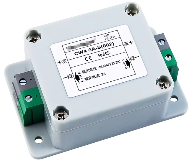 EMI power filter single-stage DC 12V24V 48 CW4-3A-S (002) CW4-6A-S (002) CW4-10A-S (002) CW4-20A-S (002) CW4-30A-S (002) purific