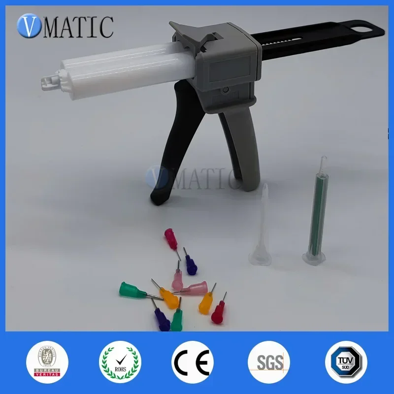 ‌ AB Kleberspender-Set 2:1 und 1:1 |   50 ml Doppelkartuschenpistole mit Mischdüsen Kostenloser Versand ‌