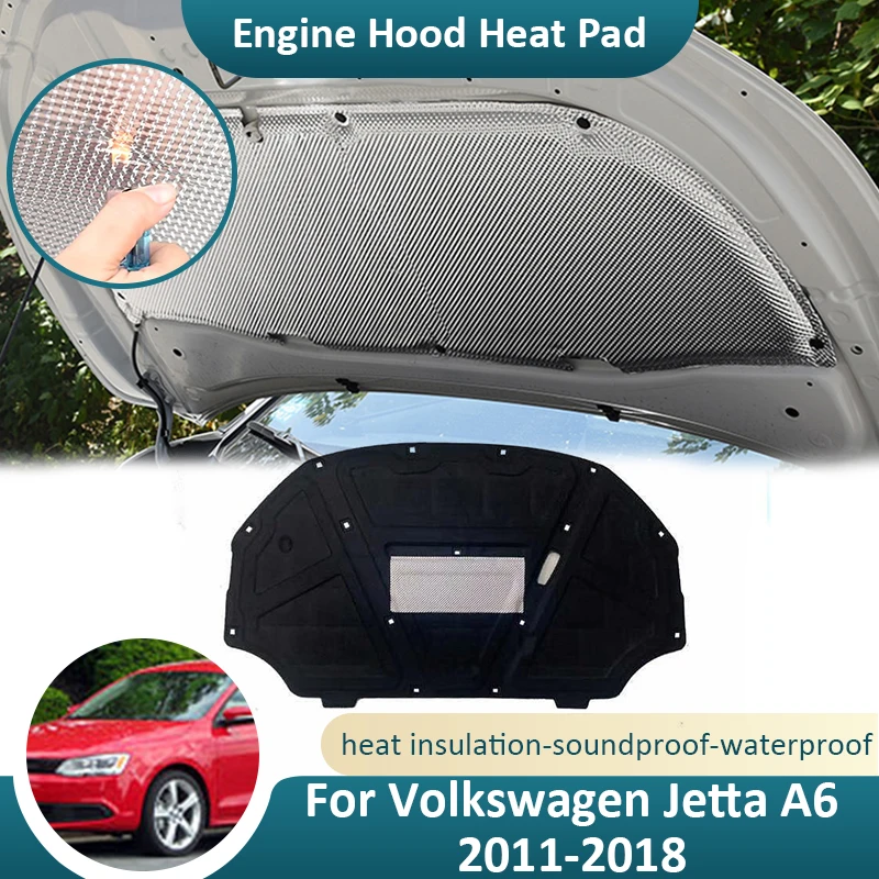 Front Hood Engine For Volkswagen VW Jetta A6 1B Vento 2011 2012 2013 2014 2015 2016 2017 2018 Sound Insulation Car Accessories