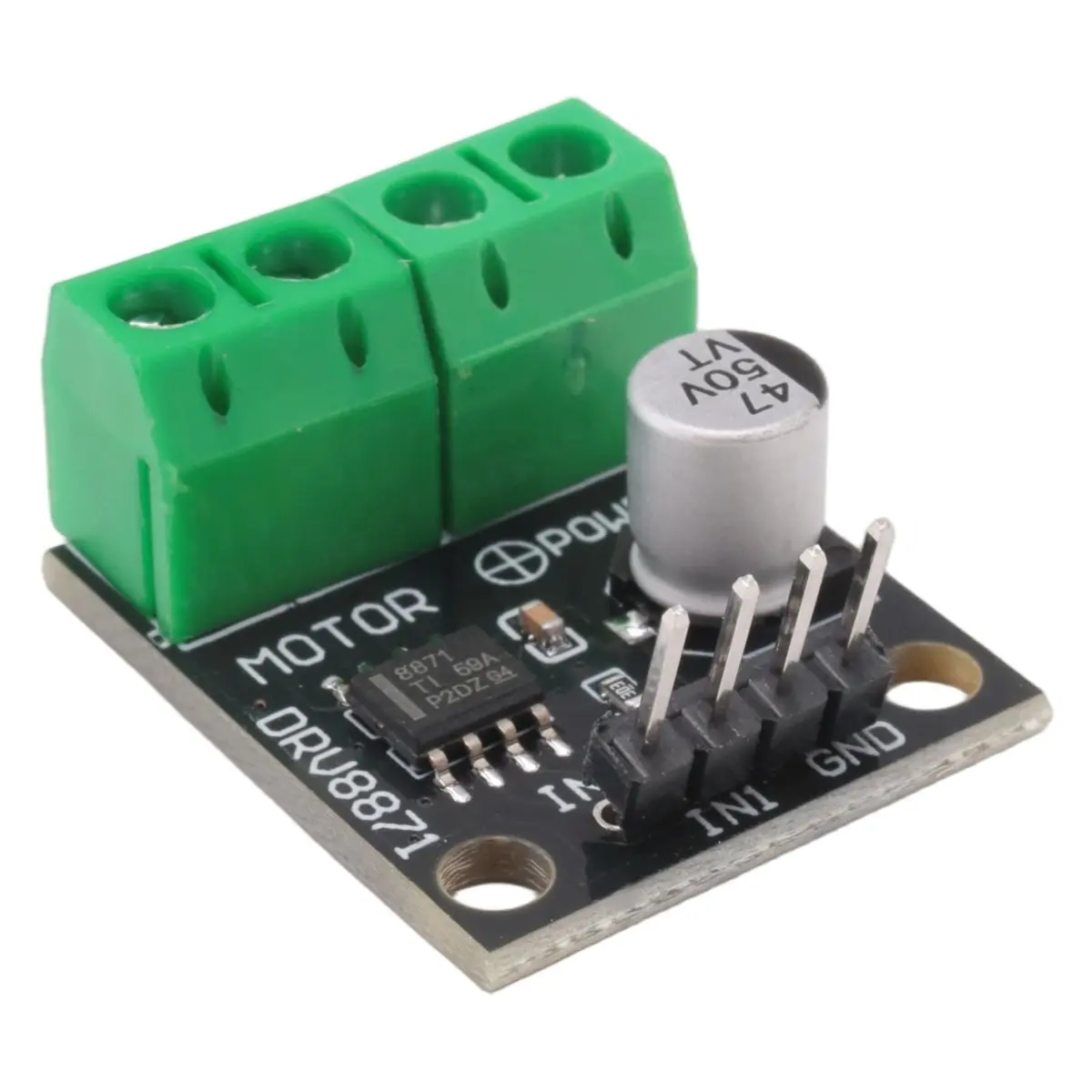 Friendly!DRV8871 H-Bridge Brushed DC Motor Driver Breakout Board PWM Control 3.6A Max Internal Current Sense 6.5V to 45V