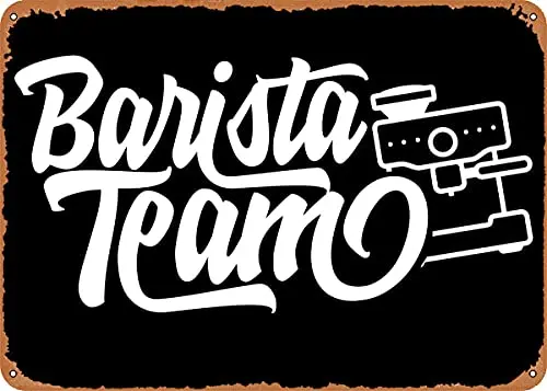 

Barista Team Vintage Look Metal Sign Patent Art Prints Retro Gift 8x12 Inch