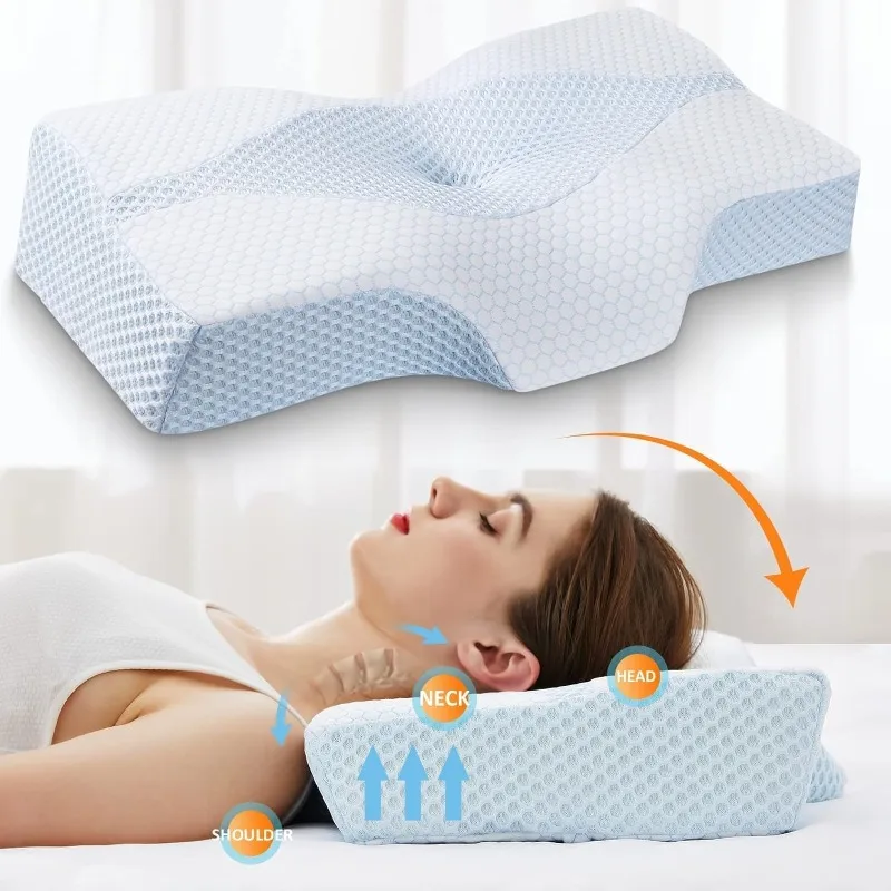 

Sleep Neck Support Pillow Memory Sponge Pillow Relieves Neck and Shoulder PainGoods in stock