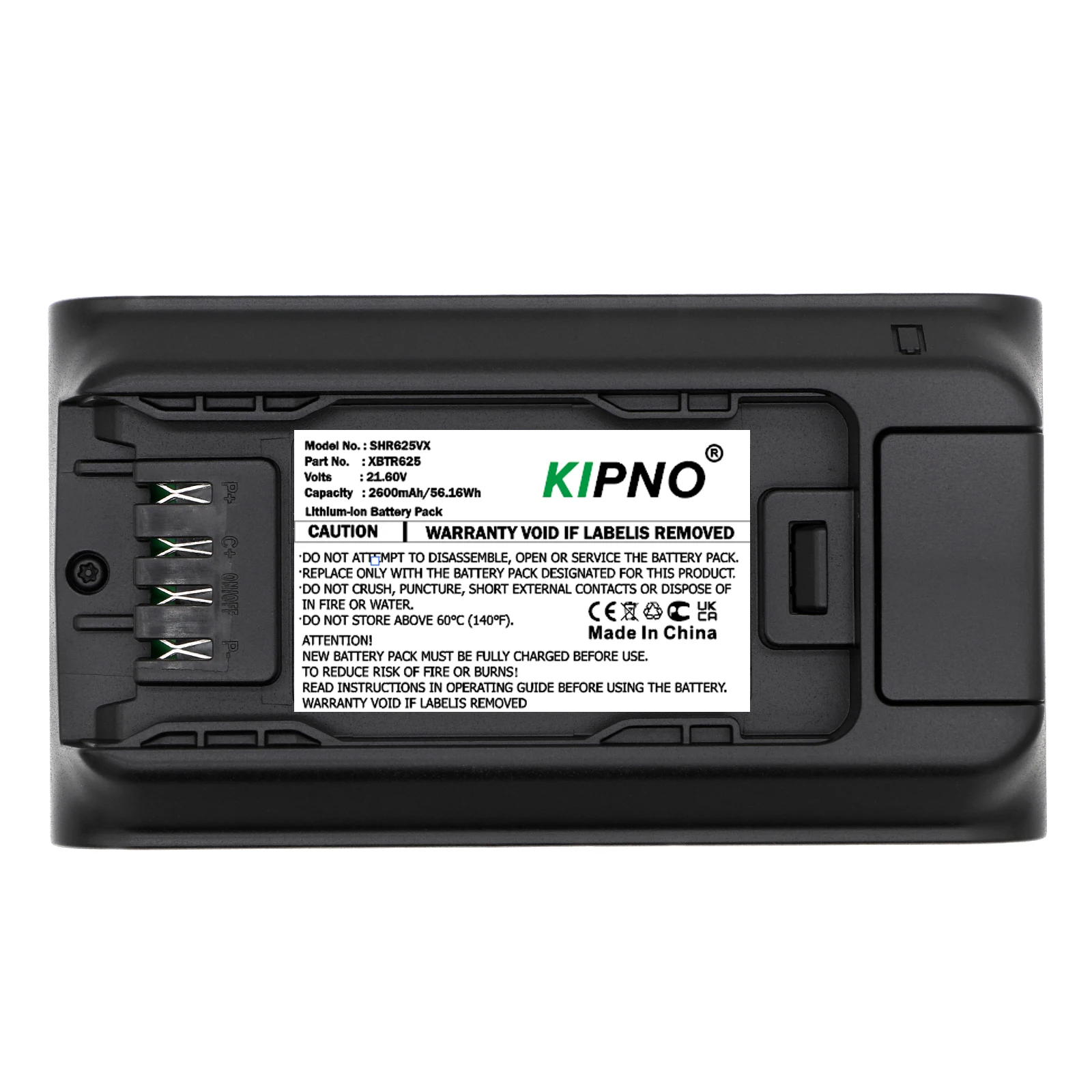 KIPNO 21.6V 2250mAh Vacuum Cleaner battery XBATR625 XBATR625KSLEU XBATR625KDC for Shark IW3511 IW3615 IW3110C IW3111C IW3120C