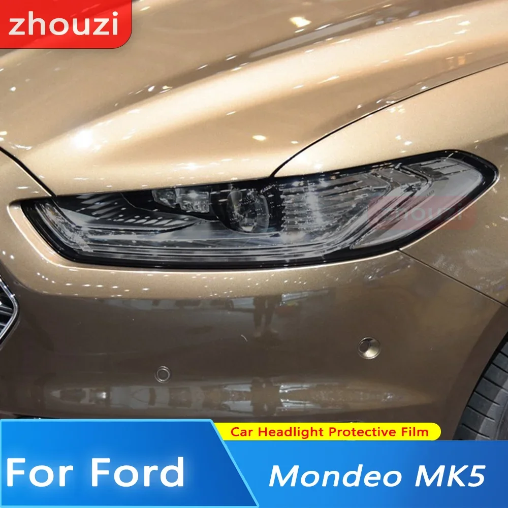 

2 шт. для Ford Mondeo MK5 2015-настоящее время автомобильной лампы, пленка для фар, черная пленка, защитная пленка, прозрачная наклейка из ТПУ