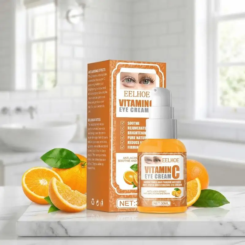 Vitamin C Remove Dark Circles Eye Serum Anti-Wrinkle Fade Fine Line Anti Eye Bag Puffiness  Anti-Aging Lift Firm Eye Care