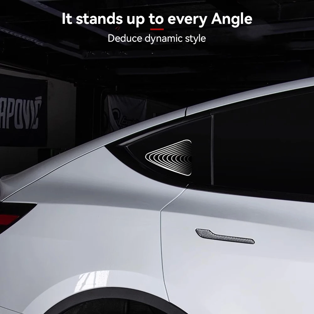 Auto triangolo finestra Atmoshpere luce modificata triangolo finestra luce decorativa per Tesla modello Y 2019-2024 facile installazione