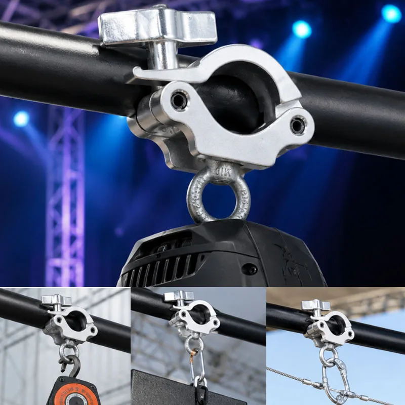 Aluminum Truss Clamp Eye Clamp With T Nut 500kg Loading 48-51mm Size