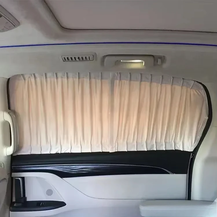 Luxury Electric Sunshade Curtains for Van/MPV Bus Front Windshield Windows Custom Size Interior Kits Nylon Popular Style