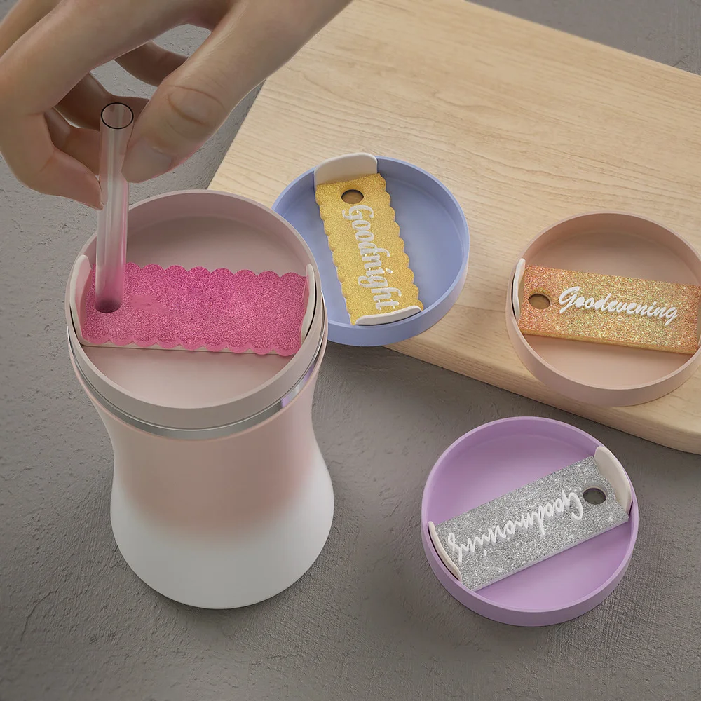 

2Pcs DlY Stanley Cup Nameplate Resin Silicone Mold,Used for Decorating 40-ounce Stanley Cup Lid, Nameplate Silicone Mold