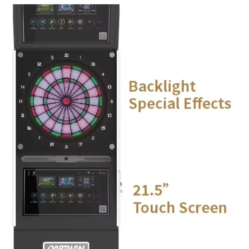 Coin-Operated Commercial Electronic Scoring Dartboard Machine for Bars and Arcades