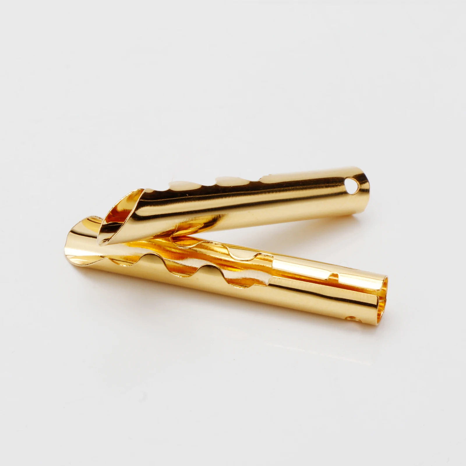 8Pcs High Quality Rhodium Plating/Gold Plating Audio BFA Z-Type 4mm Banana Plug Speaker Cable Connector