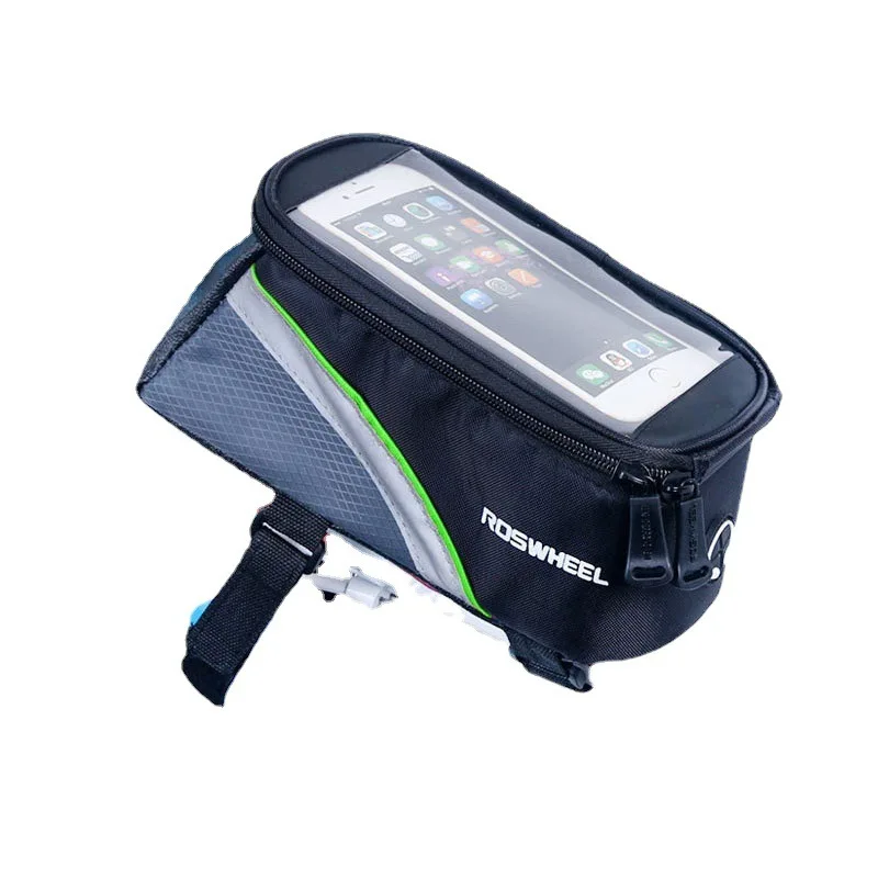 AliExpress Other 5C Waterproof Bike Top Tube Bag - GPS Touchscreen Phone Case & Dual Side Saddle Pack (Shockproof Cycling Storage System)