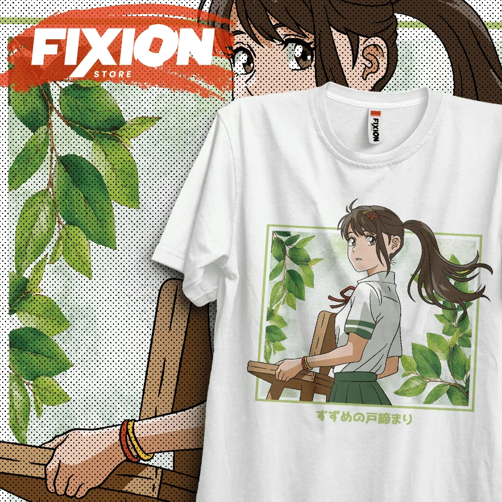 Suzume E Anime T Shirt Manga Gift For Anime Lover All Size Cotton