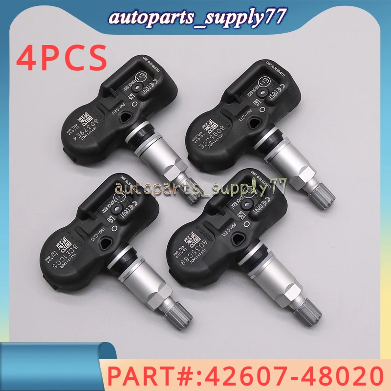 

4Pcs 42607-48020 PMV-C215 Tire Pressure Monitoring System 433MHz TPMS For Prado CHR Camry For Lexus For Toyota Land Cruiser