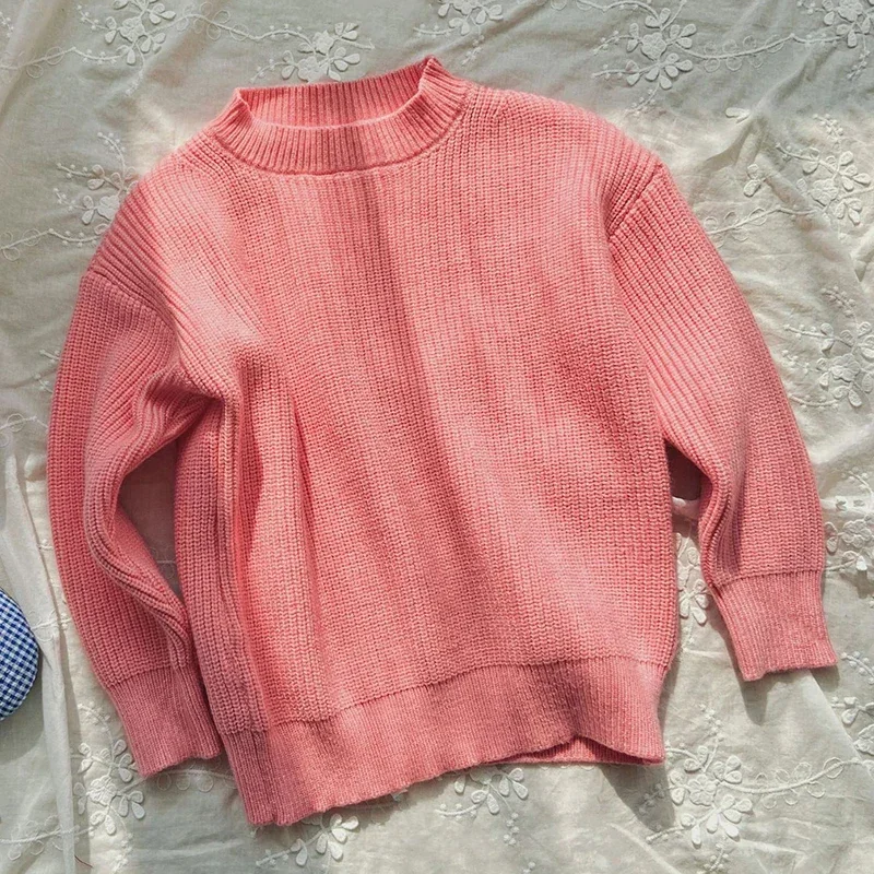 Autumn Sweater Baby Boys Girls Clothes Baby Sweater Toddler Knit Sweater Newborn Knitwear Long Sleeve Cotton Baby Pullover Tops