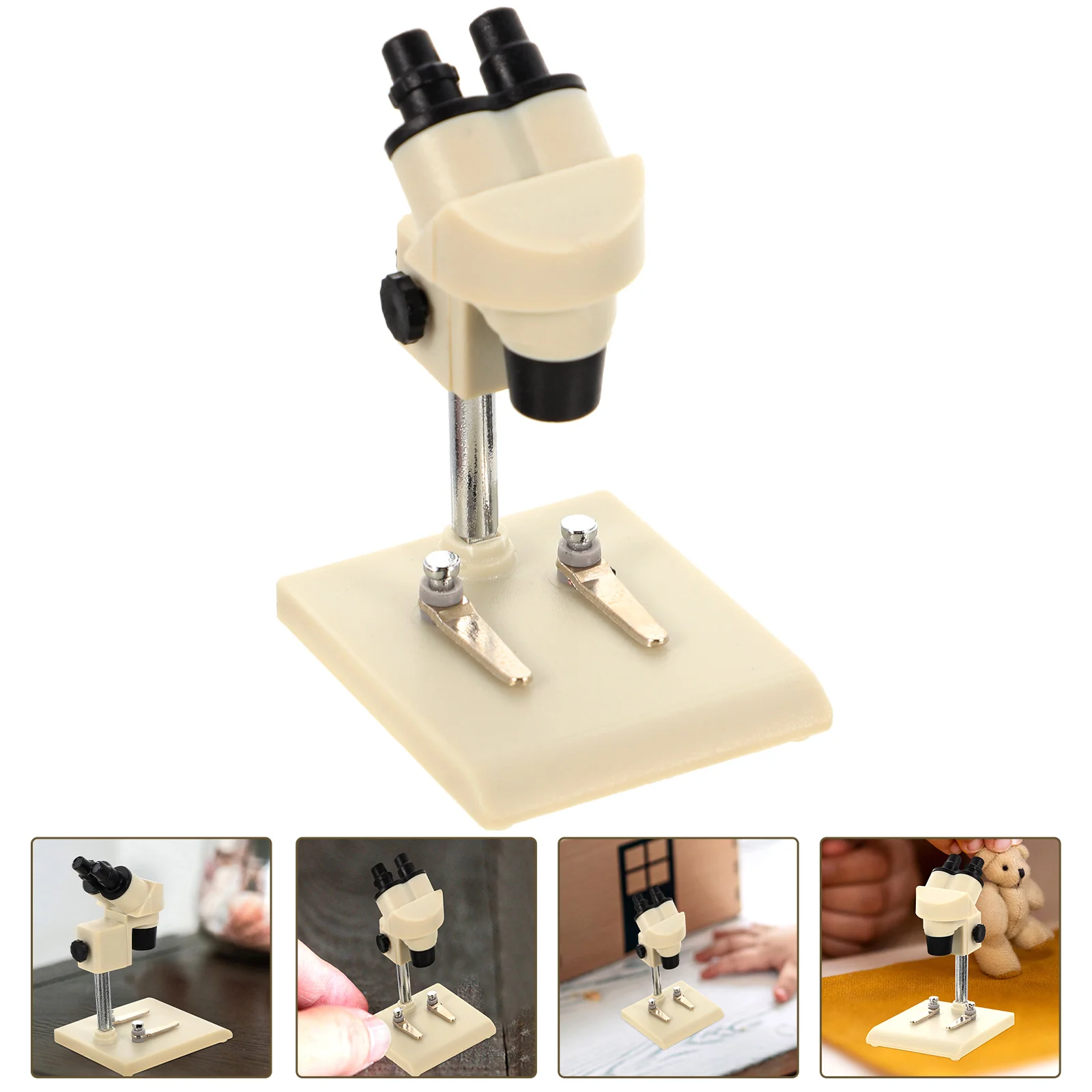 

Miniature Realistic Dollhouse Microscope Toy Decorative Desktop Simulation Model for Craft Play Scene Role play Mini House