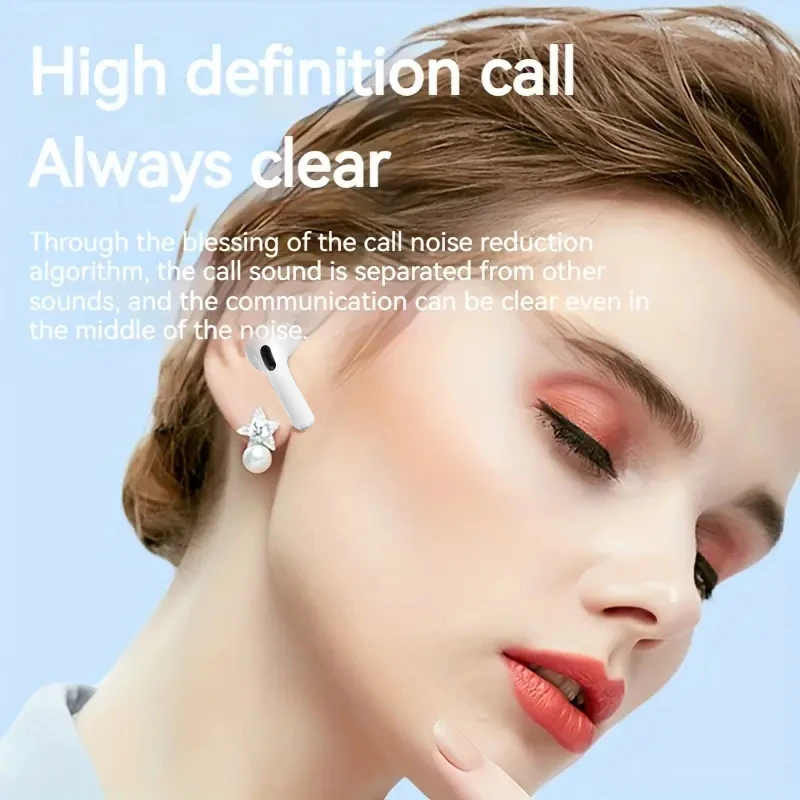 W&O T17-2 TWS Noise Reduction Earphone Bluetooth Headphones Wireless Headset HIFI Earbuds Extra Charging Case with Touch Screen