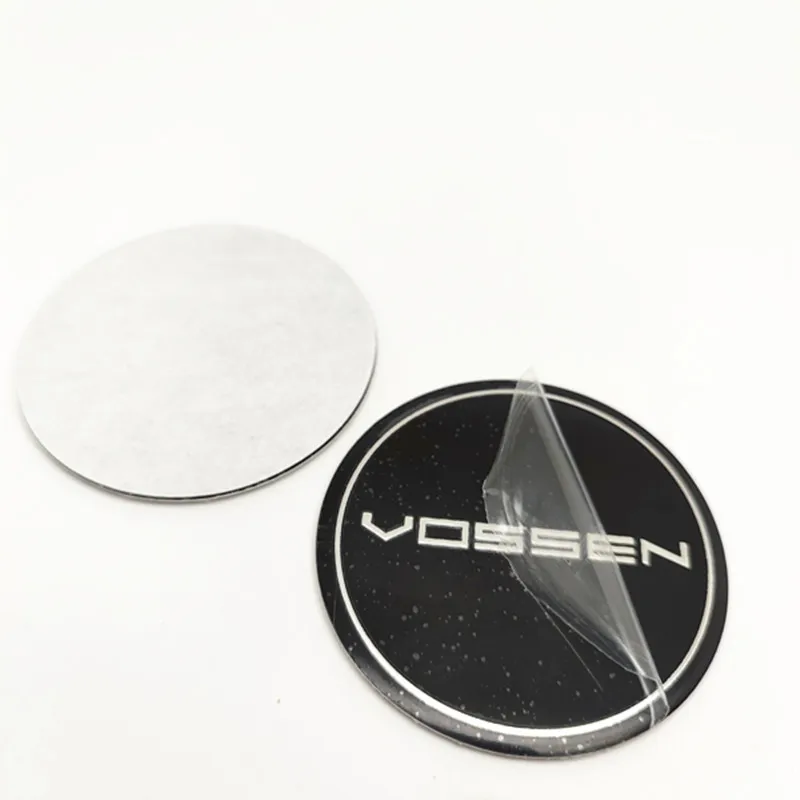 4pcs 50mm Vossen Wheel Center Caps Sticker Emblem Badge Flat Surface Stickers Precision Series