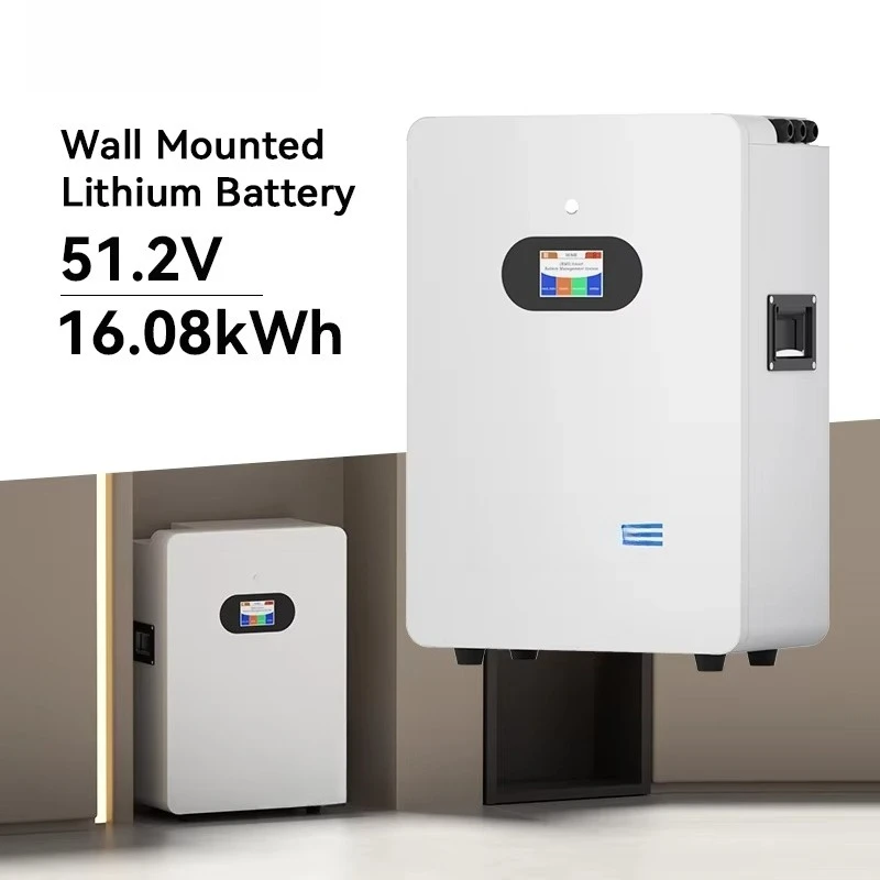 16KWH Wall Mounted Solar Lithium Battery 48V 51.2V LiFePO4 Battery Home Batteries for Home Energy Storage