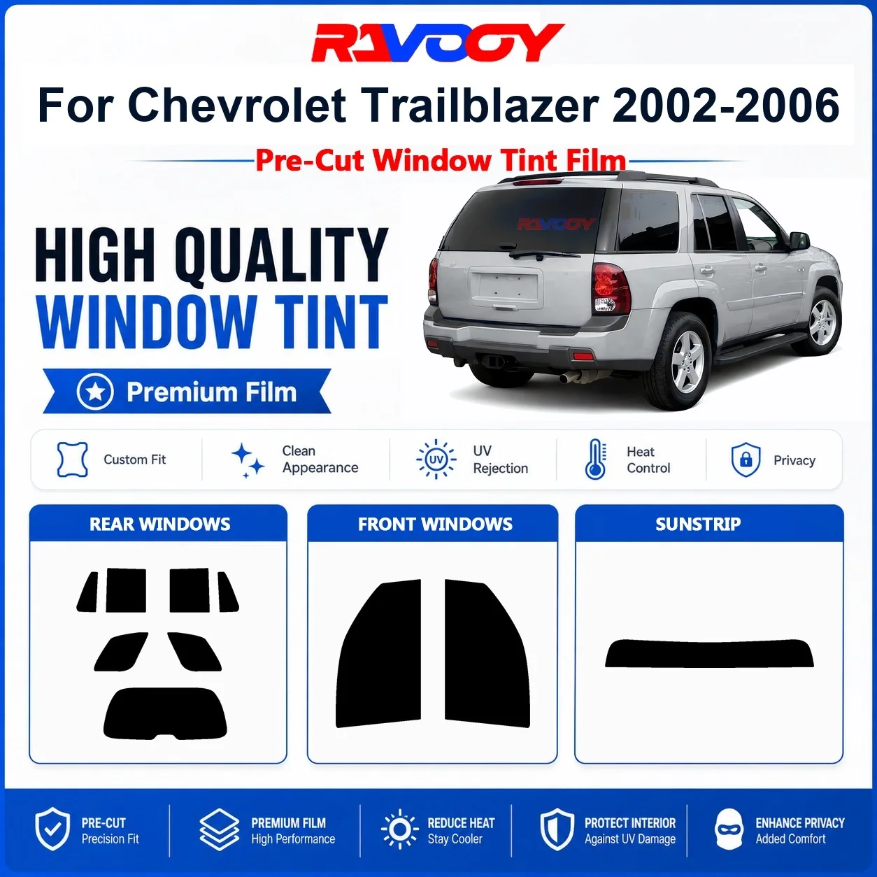 pelicula-de-privacidade-com-protecao-uv-e-rejeicao-de-calor-para-janelas-dianteiras-e-traseiras-do-chevrolet-trailblazer-2002-2006-pre-cortada-premium