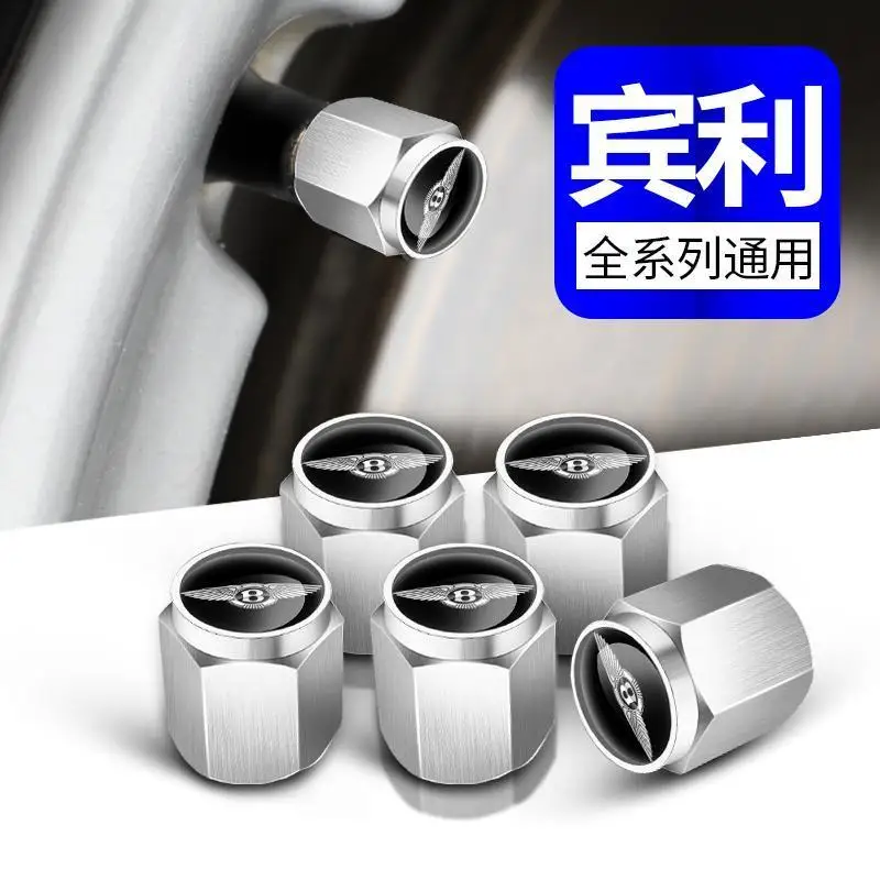 

For New Bentley Flying Spur Continental GT Bentayga Mulsanne Accessories Valve Caps Car Tire Valves Motorcycle Tyre Hub Cover