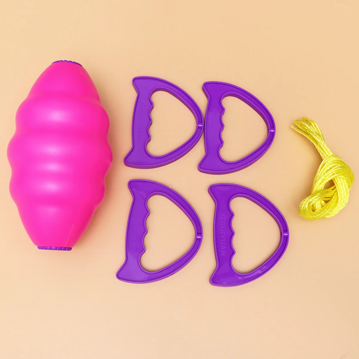 2 Pcs 당기는 공 더블 조합 장난감 부모 자식 야외 스포츠 셔틀 유치원