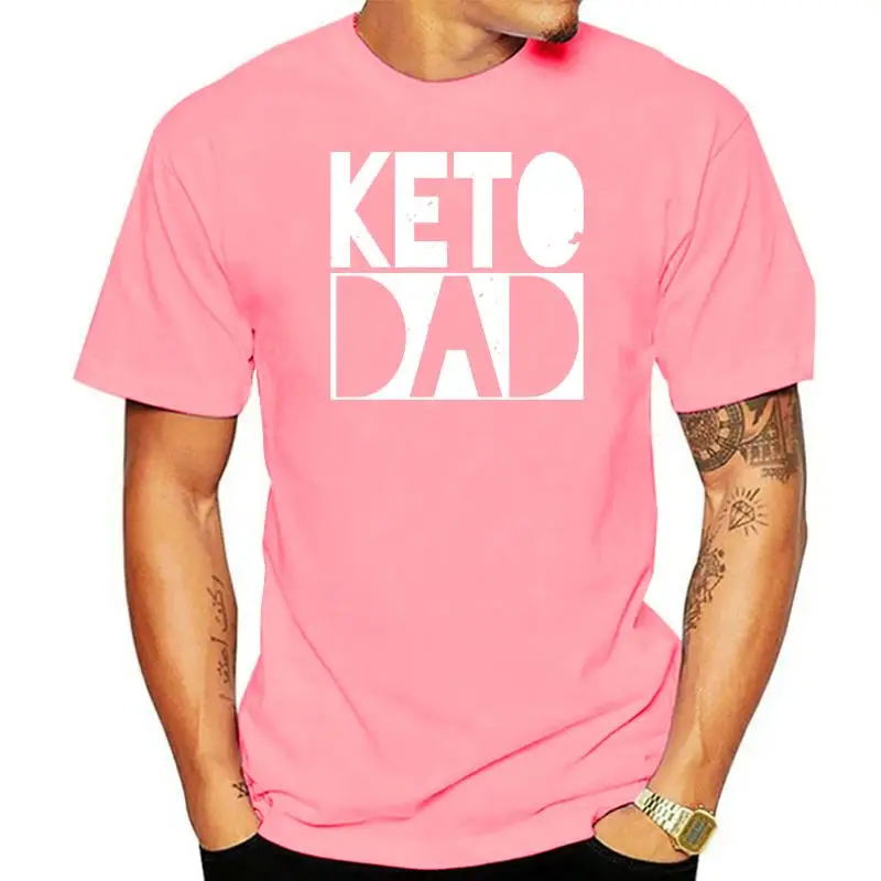 Keto Dad Ketogenic Tee Low Carb Diet Ketosis t shirt Design 100% cotton Crew Neck Letters Anti-Wrinkle Humor Trend shirt