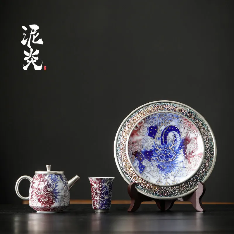 CX Longteng Sihai pot bearing teapot pad pot dragging lid bowl holder tea room ornament 3