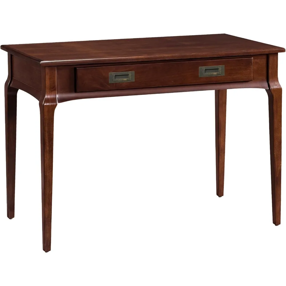 

Solid wood laptop desk with floor standing keyboard drawers, saving space for home offices