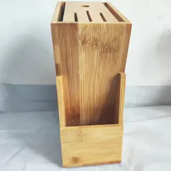 Wooden Knife holder Kitchen Tool Universal Knives Block Wood Knives Block Countertop Butcher Block Knives Holder Organizer