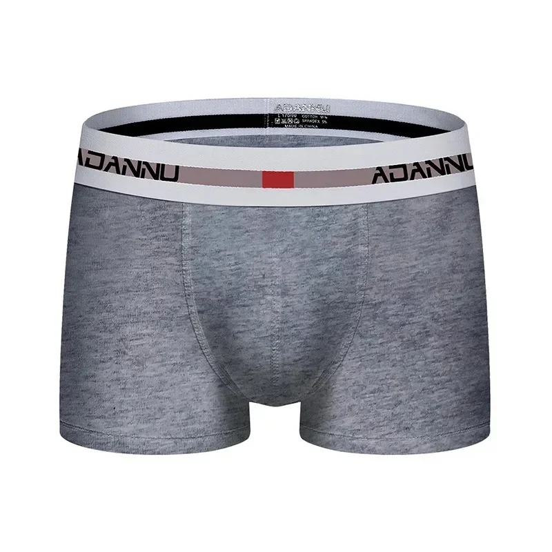 Men's underwear cotton sports boxers, simple, four-corner wide-brimmed breathable and comfortable boxers men's AD45